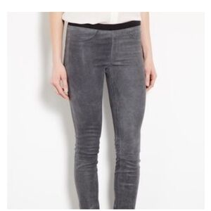 Helmut Lang leather Patina leggings